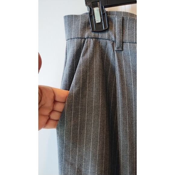 Zara Gray Pinstripe Jumpsuit - Picture 3 of 13